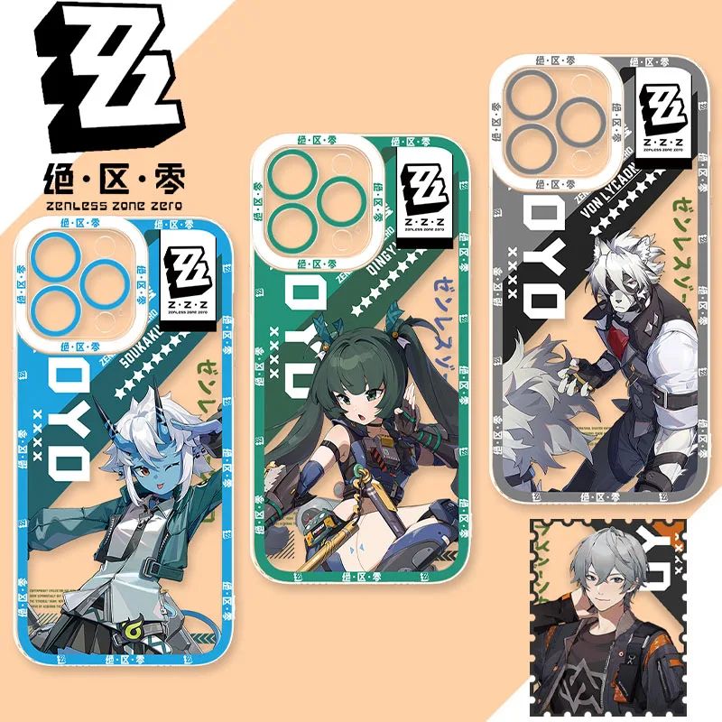 เกมZenless Zone ZeroสําหรับSamsung Galaxy S25 Ultra S23 S22 S21 S24 Plus FE A56 A36 A26 5G A16 A06 4Gหมายเหตุ20ปกหลัง