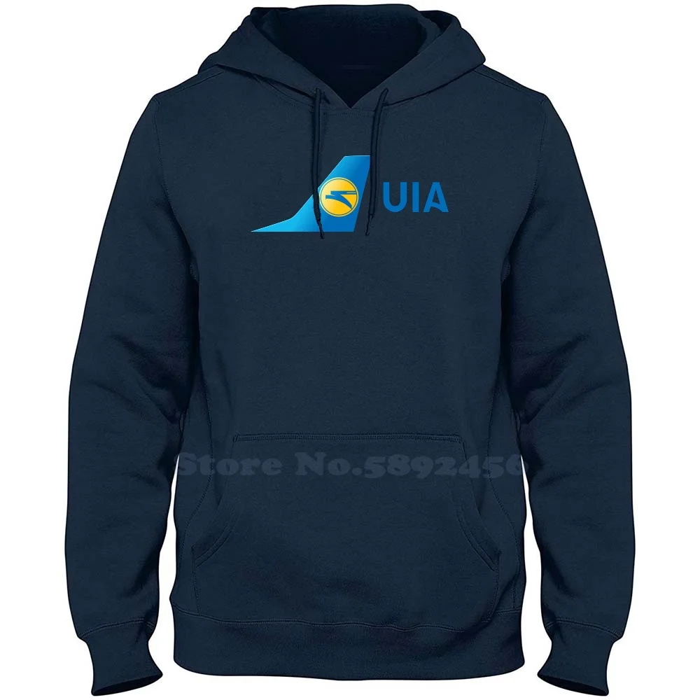 

UIA, Ukrainian International Airlines Brand Logo 2023 Sweatshirt Hoodie Top Quality Graphic Hoodies