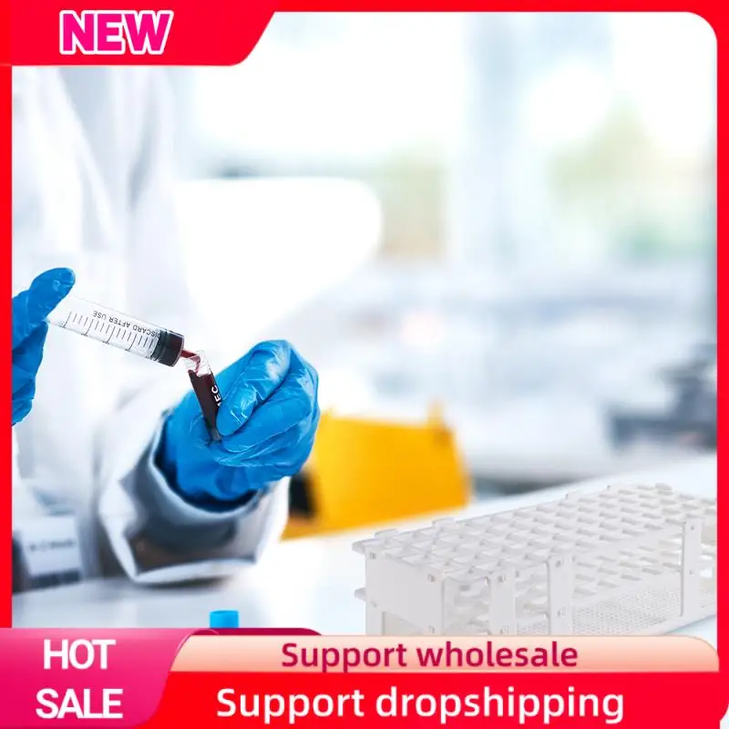 Superior 3 Pcs Plastic Test Tube Holders, 60 Holes, For 16 Mm Test Tubes, White, Detachable Lab Test Tube Rack Holder (60 Holes)