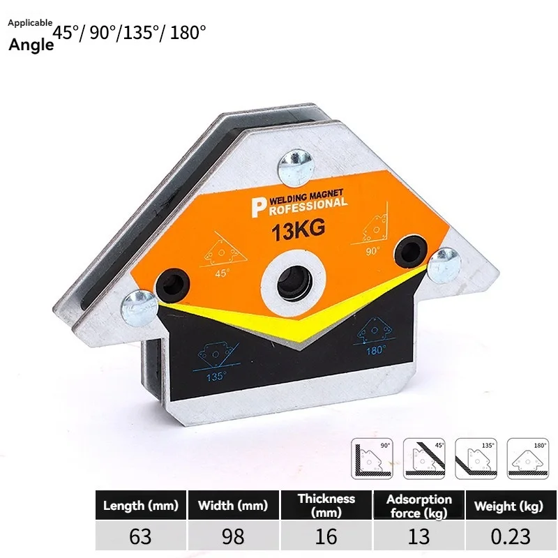 13KG Magnetic Welding Holders Angle Solder Arrow Magnet Weld Fixer Positioner Ferrite Holding Auxiliary Locator Tools