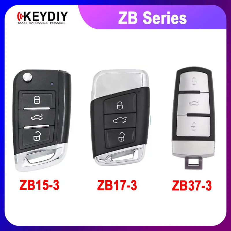 Универсальный смарт-ключ KEYDIY KD ZB15-3 ZB17-3 ZB37-3 для VW MQB Bora Passat Lavida Magotan T-Roc Tiguan Teramont