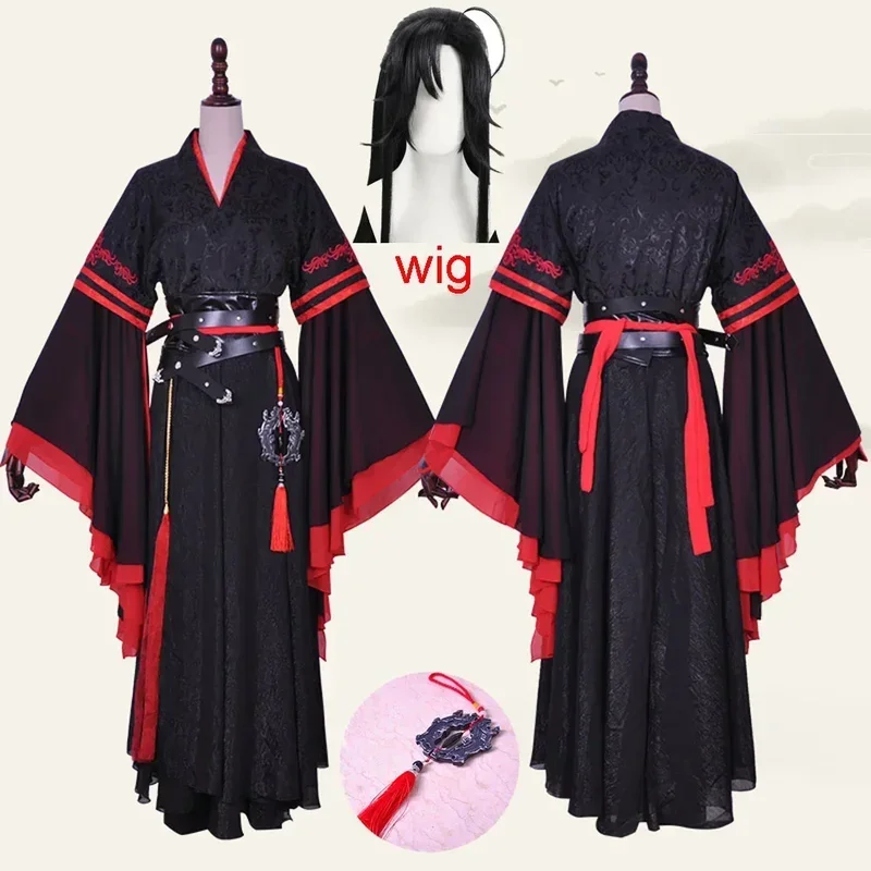 

Wei Wuxian Cosplay Mo Xuanyu Costume Anime Grandmaster of Demonic Cultivation Cosplay Mo Dao To Shi Costume Wig Men