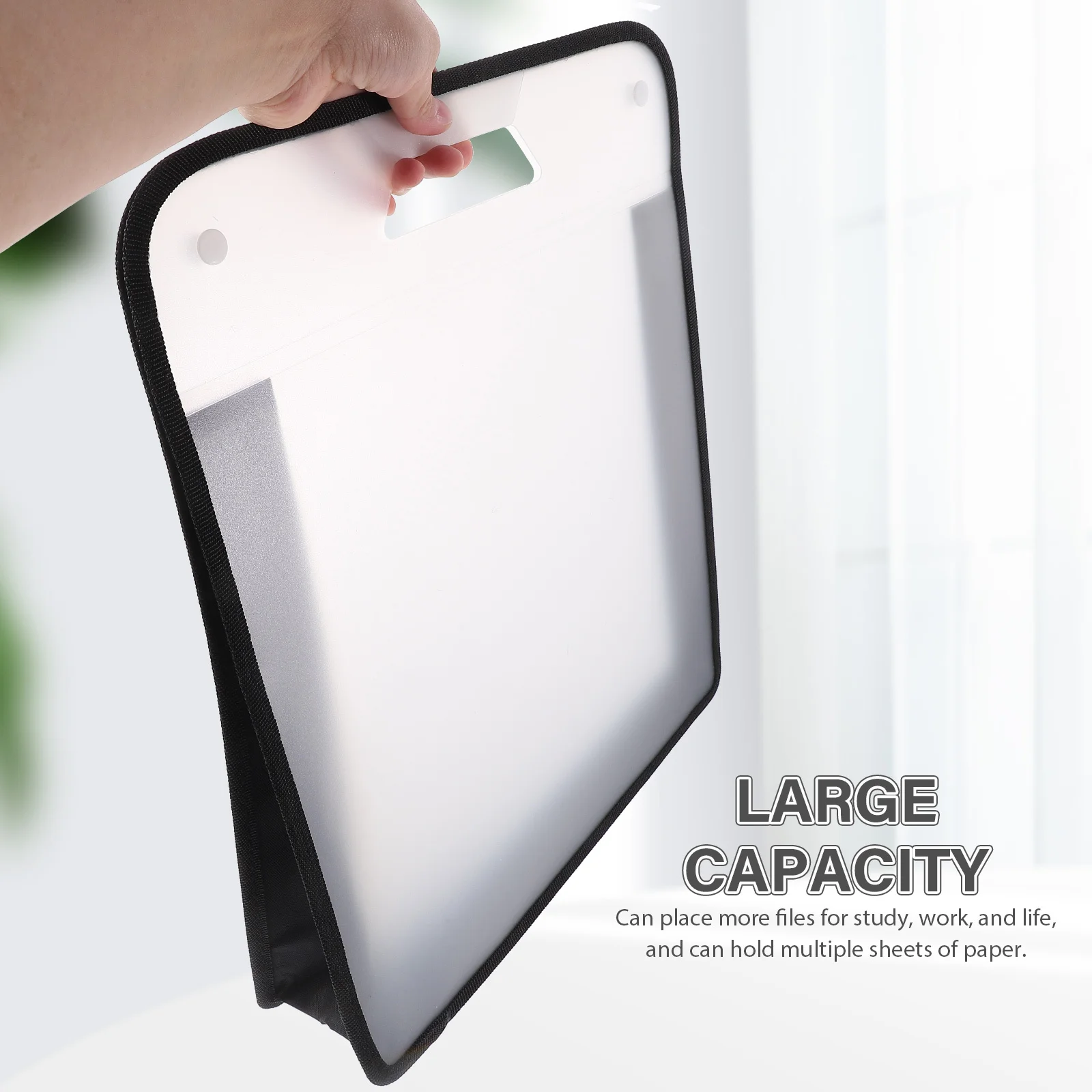 Expanding File Folder Small Portable Wear-Resistant Oxford Cloth Paper Organizer Document Storage Bag Office File Pouch
