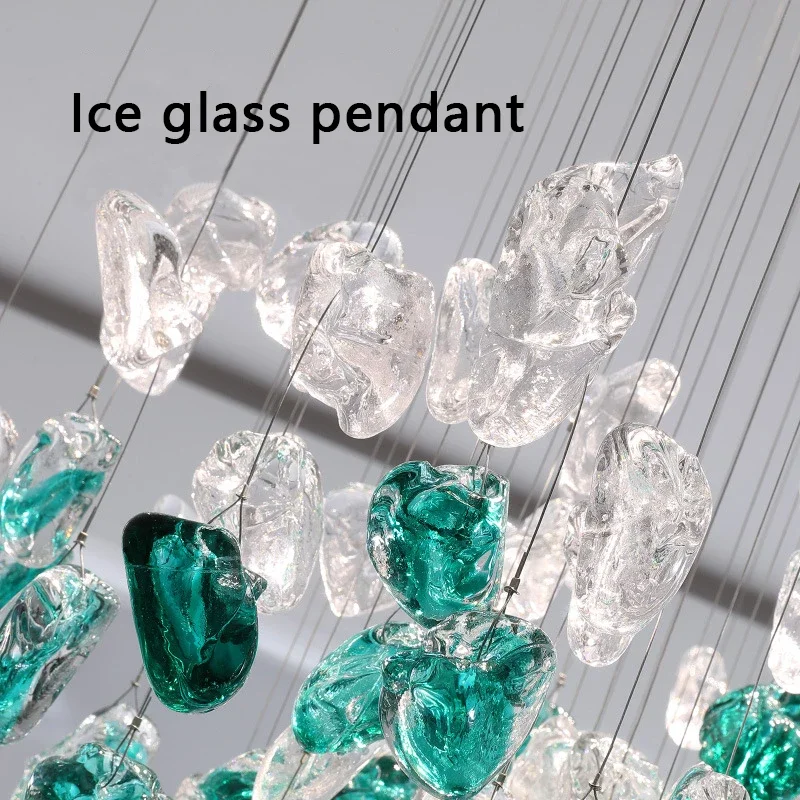 

Nordic Stone Glass Chandeliers Modern Luxury Pendant Lights For Dining Room Home Decoration Villa Loft Hanging Lamp Luminaire