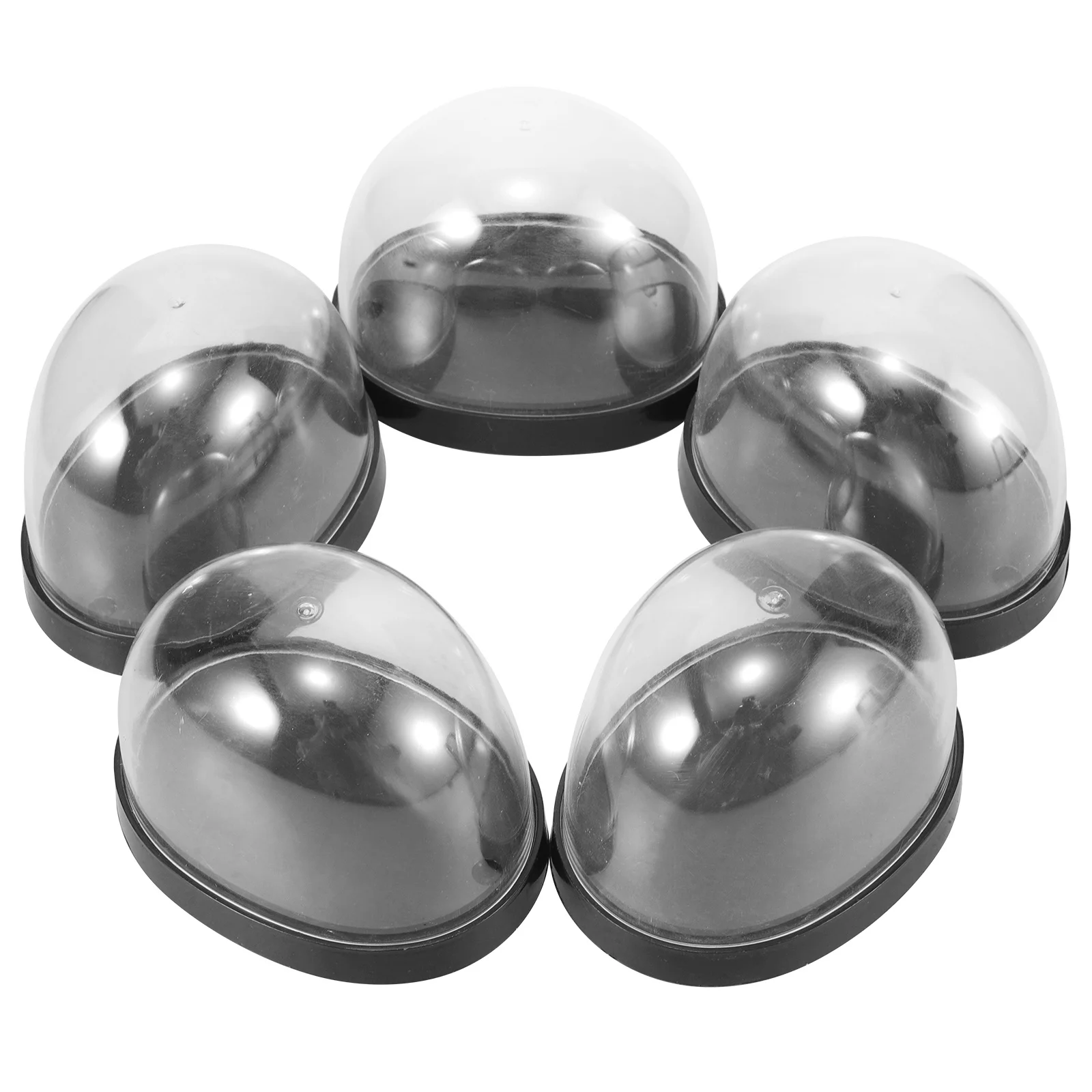 

5 set Glass Cloche Dome For Home Decor Transparent Plastic Display Case For Flowers Dried Arrangements Micro Landscape Mini