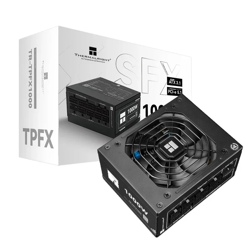 

Полномодульный блок питания SFX Thermalright, номинальная мощность 1000 Вт TPFX1000 ATX3.1 Platinum