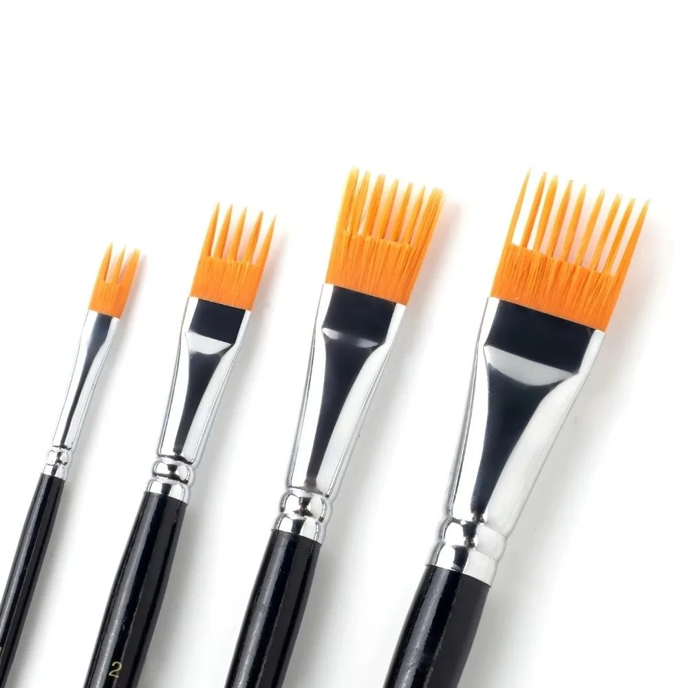 Nylon Bristle Watercolor Brushes Multiple Sizes Painting Techniques Painting Brushes Variety Of Techniques Painting Accessories