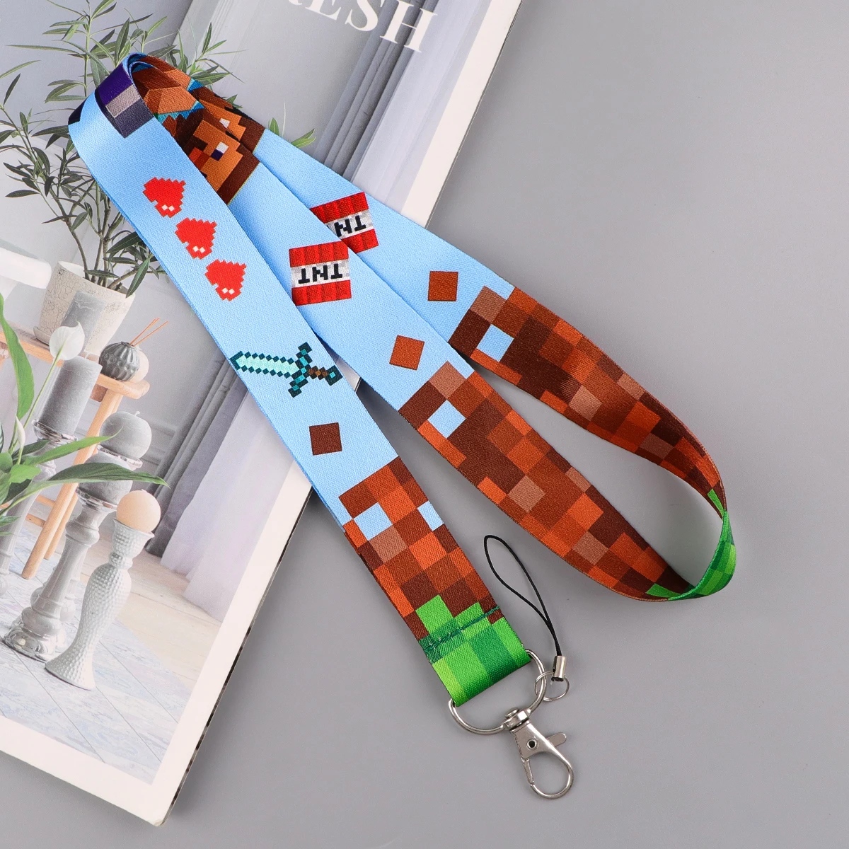 Flower Lanyards Keychain ID Card Pass