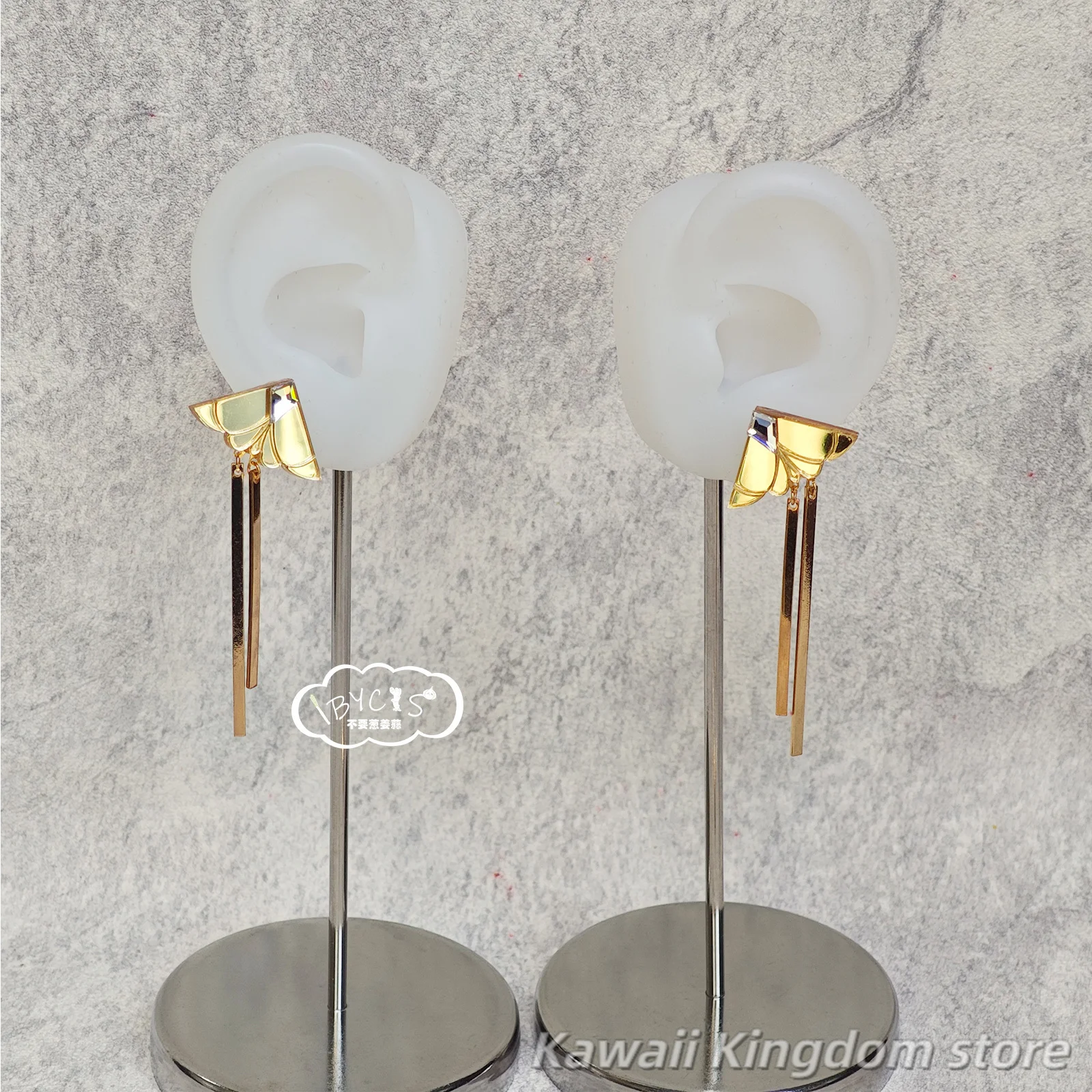 Zenless Zone Zero ZZZ Evelyn Chevalier 애니메이션 귀 침술 귀 클립 단일 귀걸이 나비 Wilhelmy 귀걸이 귀걸이 액세서리