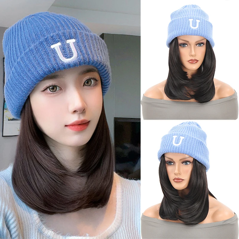 bone-de-malha-de-inverno-para-mulheres-com-cabelo-de-clavicula-embutido-e-bone-de-comprimento-total-que-simula-cabelo