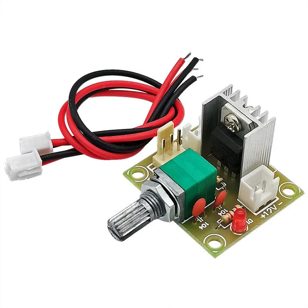 1pc LM317 DC Fan Speed Controller Module Adjustable Voltage Regulator 1.25V To 12V For Electrical Equipment Easy Installation