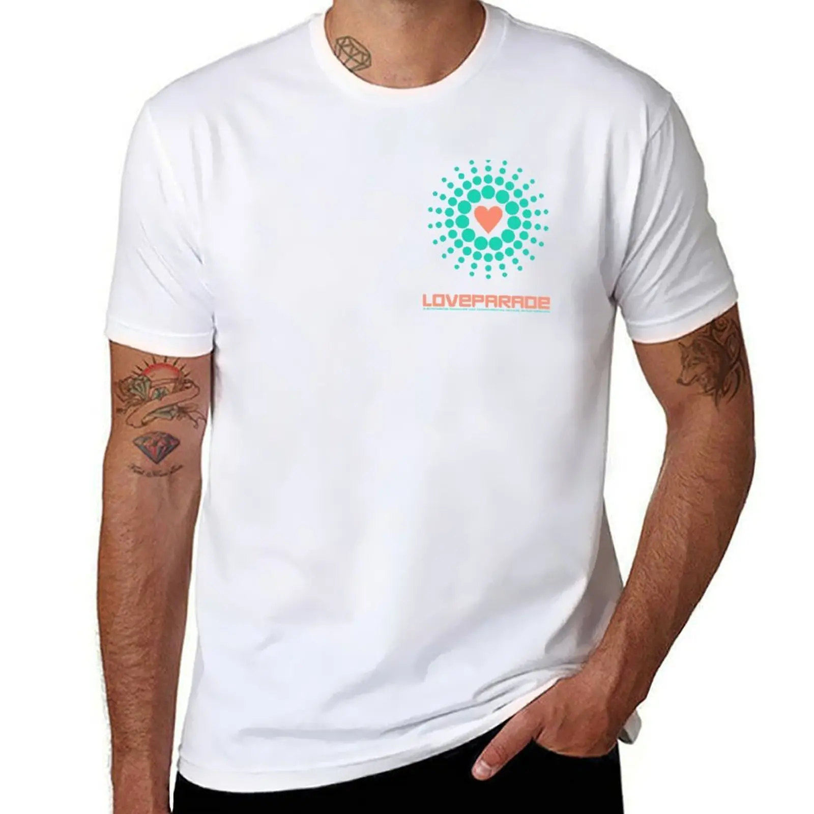 

Culture Rave tshirt Festival 100% Dance 90s T-Shirt Iconic Loveparade Relive cotton Music Germany