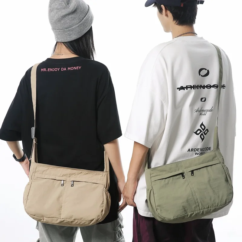 

Japanese Canvas Crossbody Bag for Women Men 2025 Casual Student Shoulder Messenger Book Bag Fashion Large Cloth Unisex Handbags