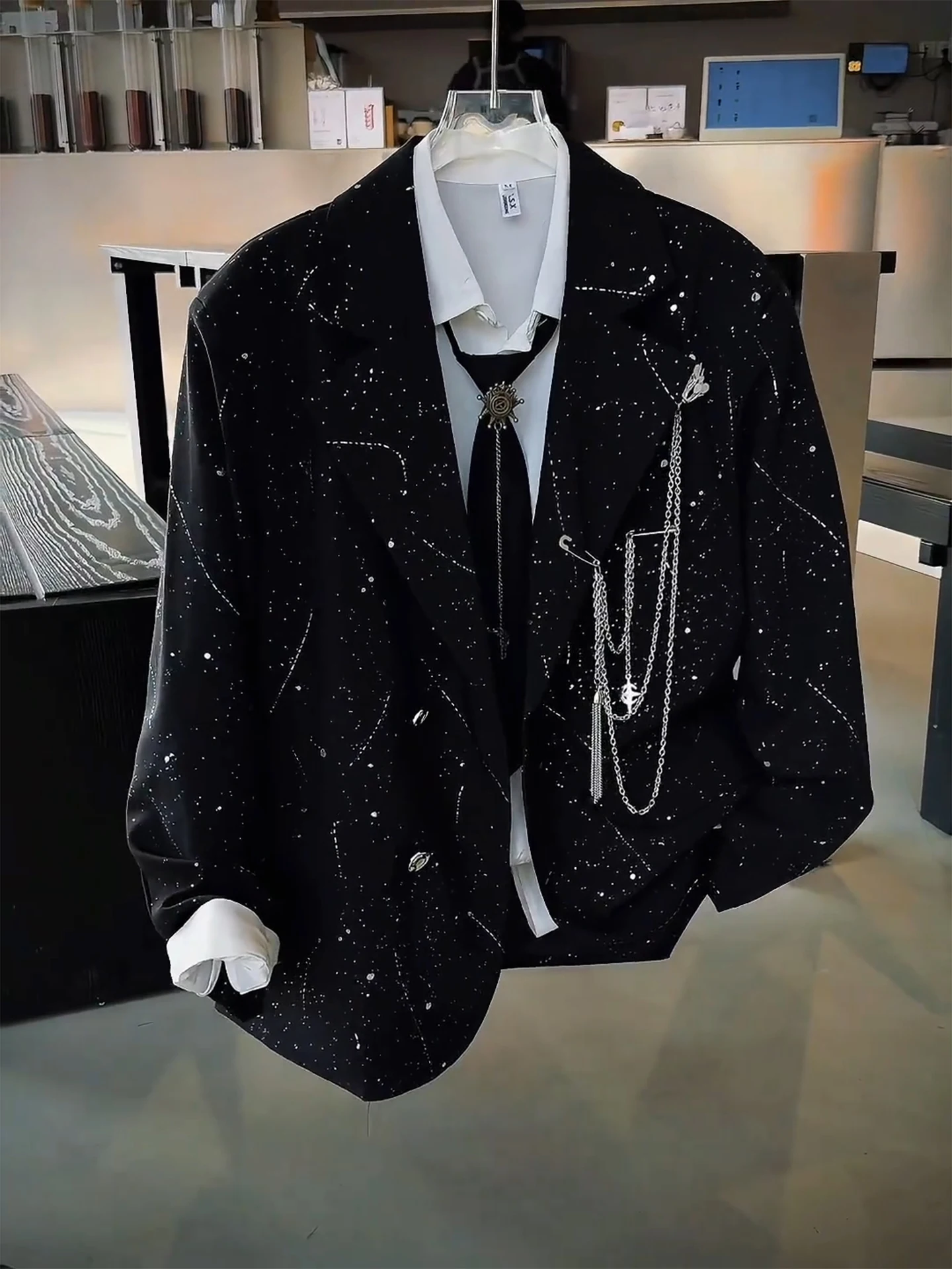 

Мужской костюм Bla Star: Пиджак в корейском стиле, повседневный, комфортный, немнущийся, из мягкой ткани, с длинным рукавом, стандартной длины