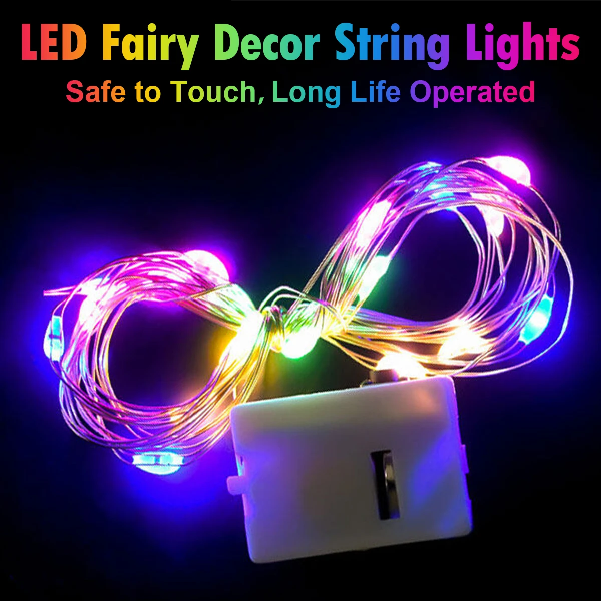 Led Light String 1M/2M/3M Colorful Decoration Handmade Wedding Flower Lights Decor Table Fairy Gift With Wire For Box Battery ﻿
