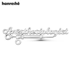 Hanreshe New Anesthesiologist Pin Medical Creative Anesthesiology Lapel Backpack Brooch Badge Jewelry Gift for Doctor Nurse