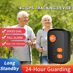 4G GPS Locating Pendant SOS Two-Way Call Tracking Device Elderly Auto Fall Alarm Fence Emergency Alarm for Old People Children