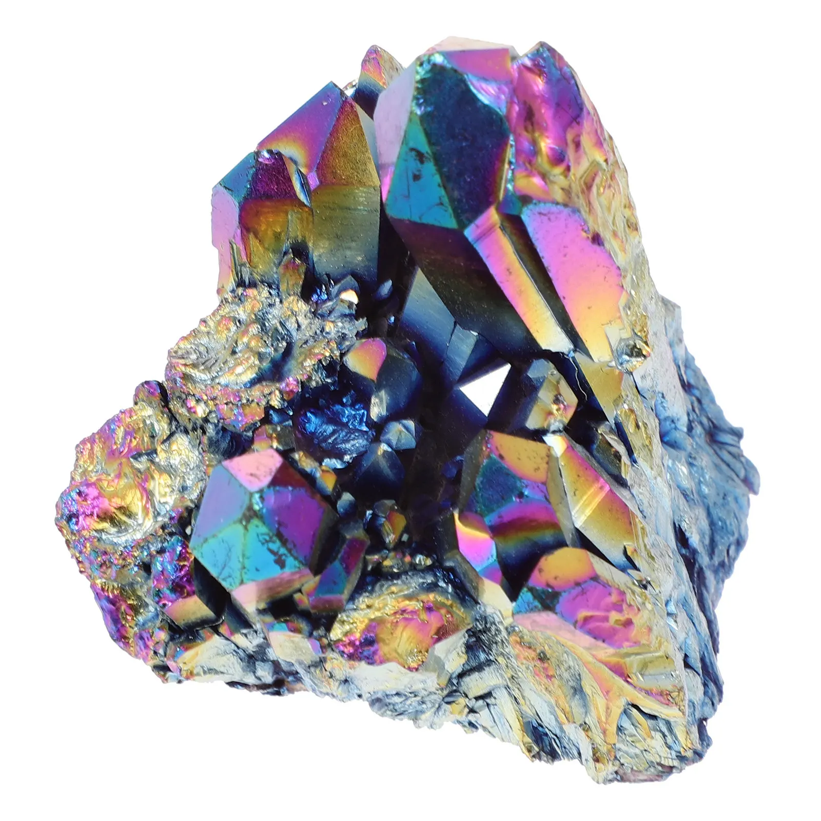 

Хрустальный кластерный декор: радужный, белый, изящный, для фэн-шуй, украшение для рабочего стола, изысканный декор для дома