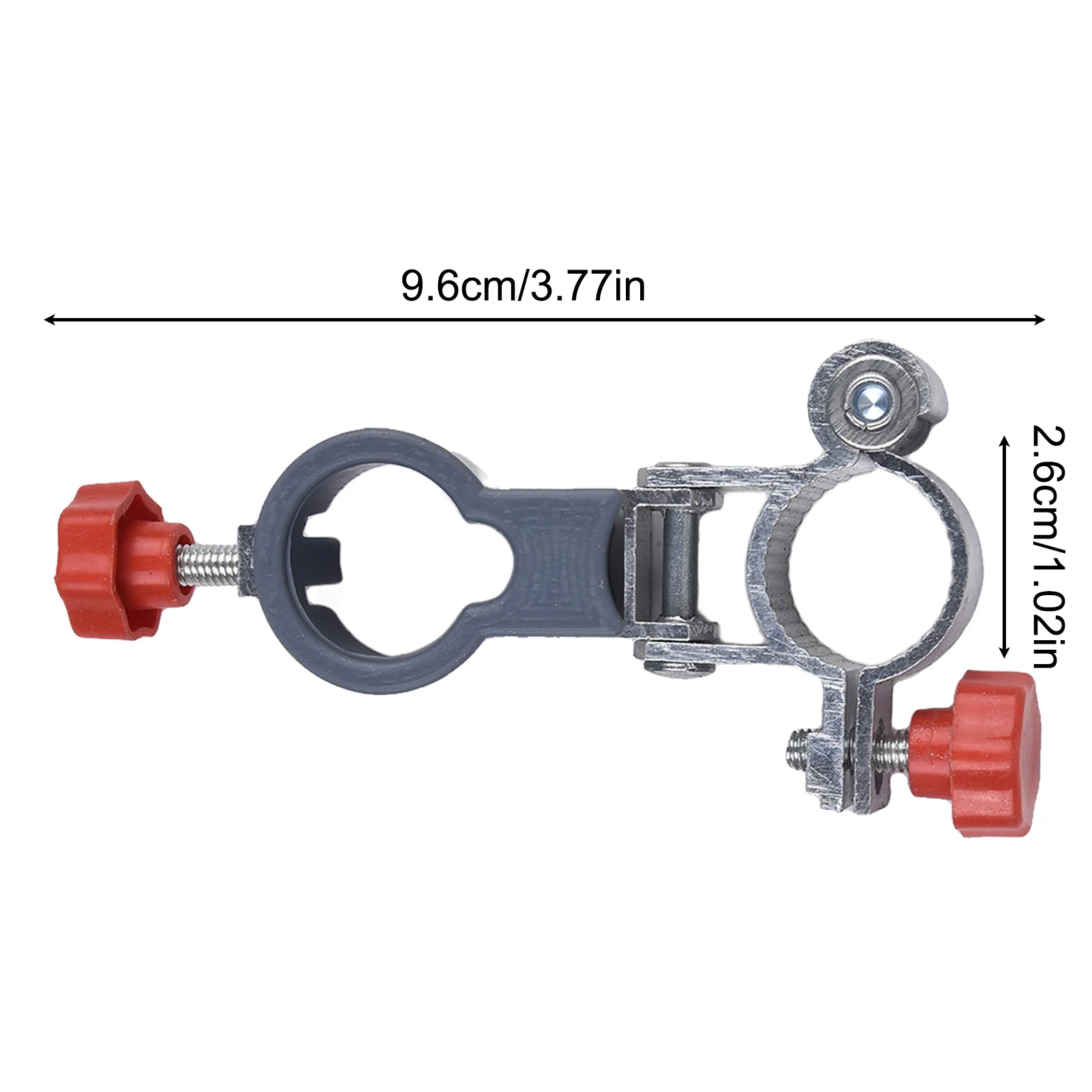 2 Pcs Clip On Mount for Garden Chair Umbrella Holder with Lock Closure for Patio Balcony Deck Fishing Chair Tube 25mm