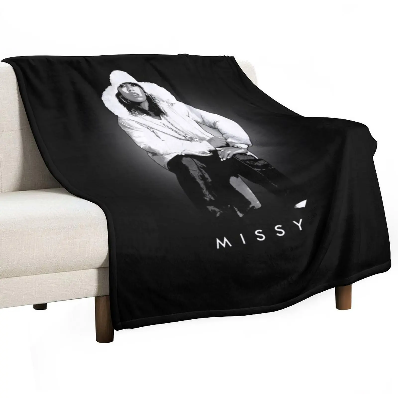 

OMG! The Best Missy Elliott Ever! Throw Blanket Soft Comfort Blanket for Reading Watching TV