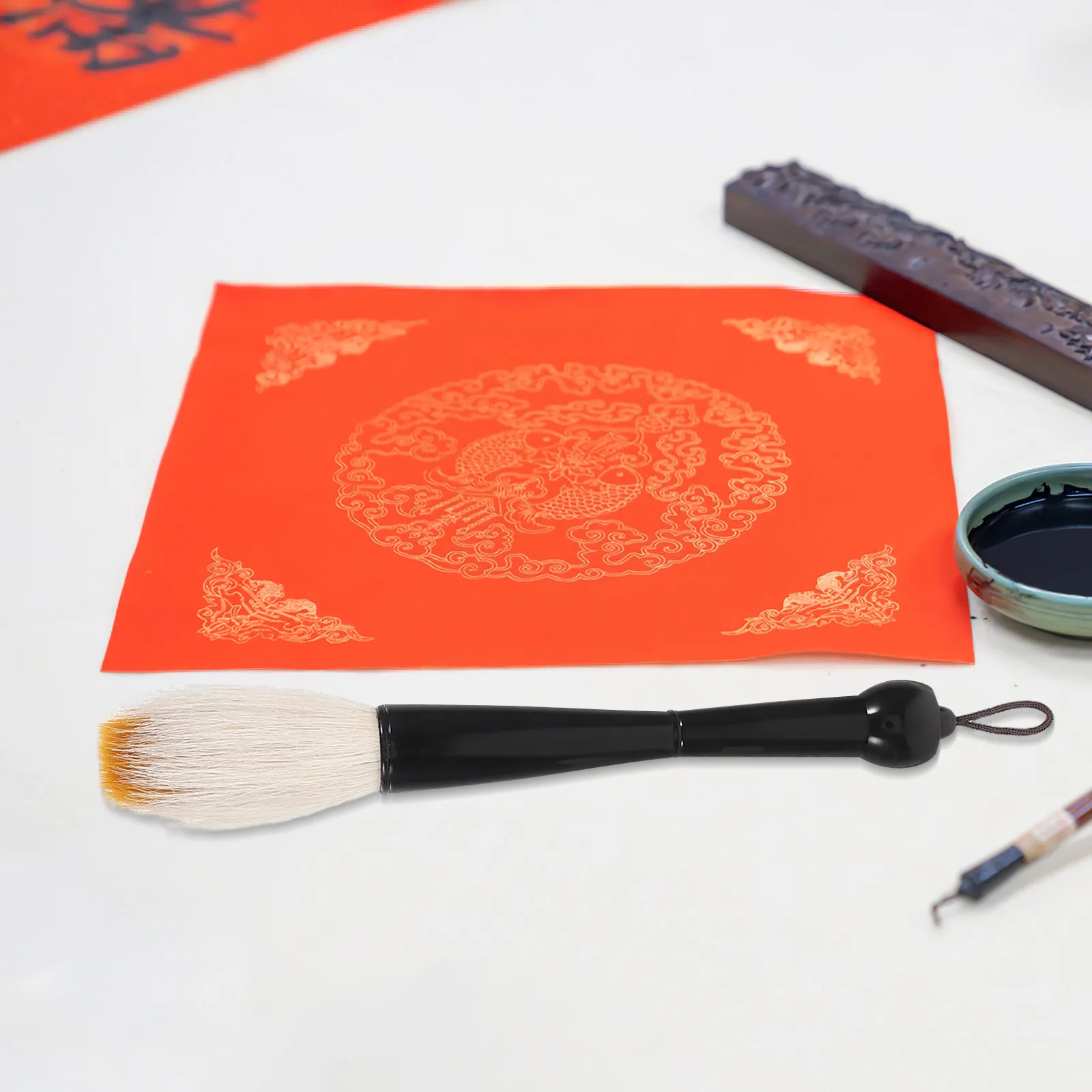 

Large Chinese Calligraphy Brush Mixed Hair Soft Hard Bristles Traditional Ink Brush for Painting Drawing Calligraphy Supplies