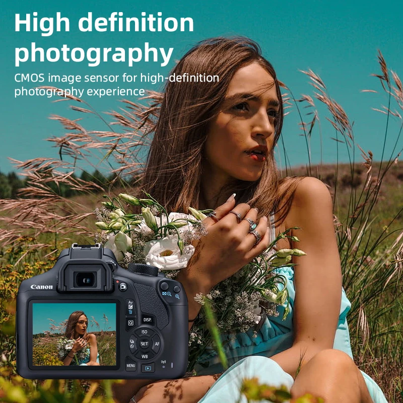 كاميرا Canon EOS 1300D DSLR Kiss X80 Rebel T6 كاميرا رقمية عالية الوضوح للمبتدئين #2