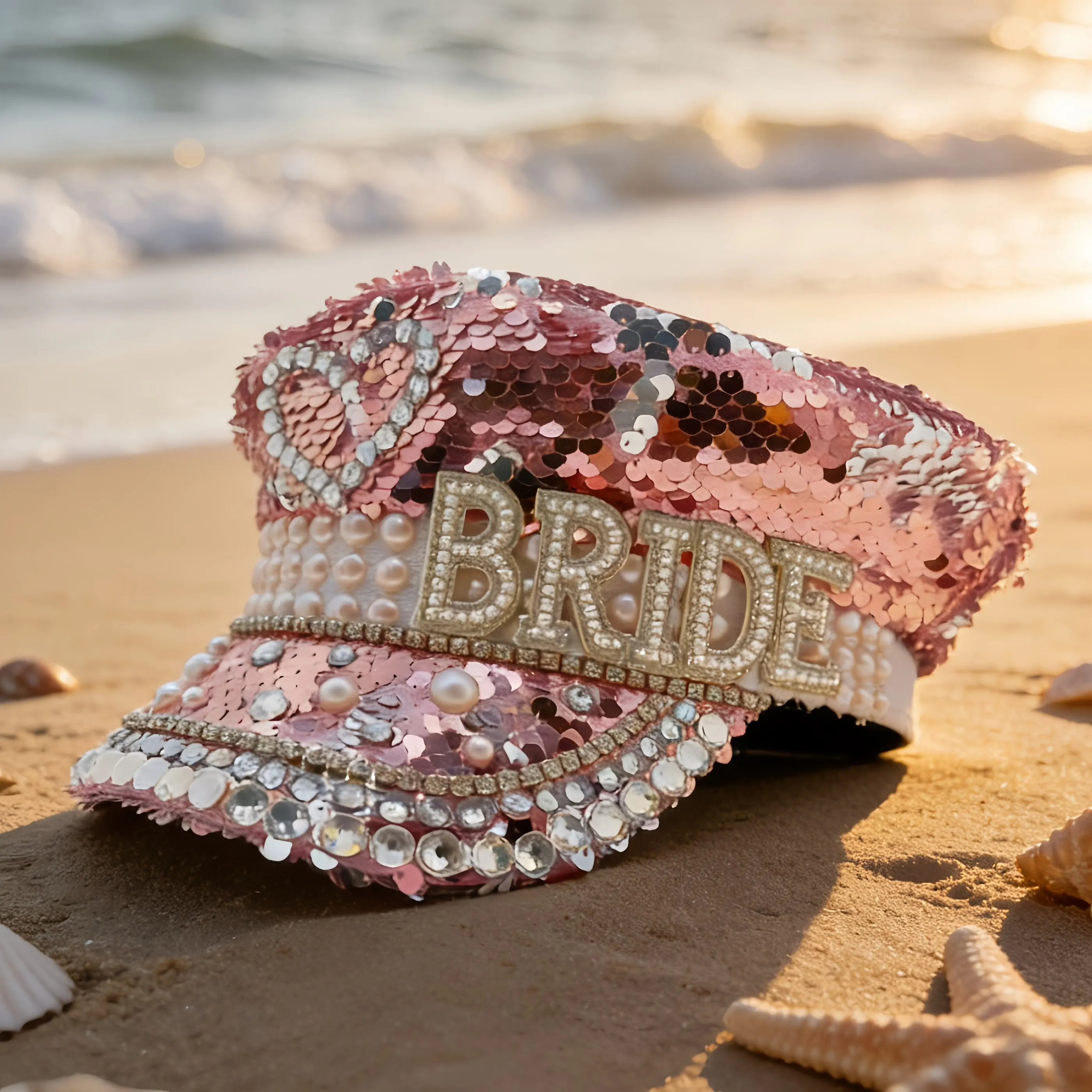 

Rhinestone Captain Hat | Sparkly Adjustable Military Hats for Music Festivals, Bars, Bachelorette Party – Shiny Costume Cosplay