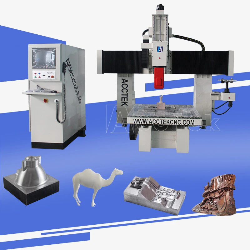 ali express AKM1212-5axis cnc wood machinery guitar kits/wood mdf plastic cnc milling machine