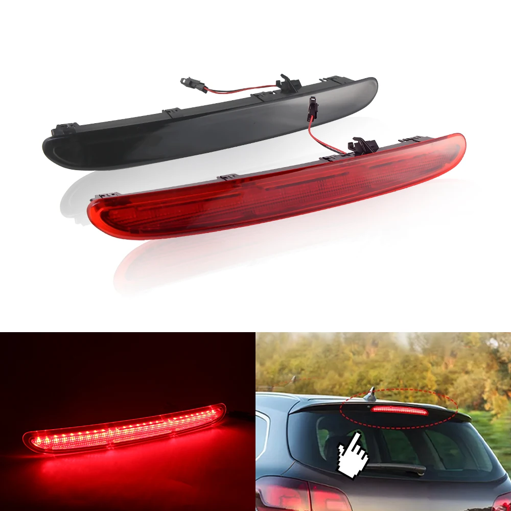 

1 × светодиодный 3-й стоп-сигнал высокого уровня, центральный задний стоп-сигнал с красным дымом, задний фонарь для Opel/Vauxhall Astra J 5D Hatchback/J GTC OPC 2012-2018