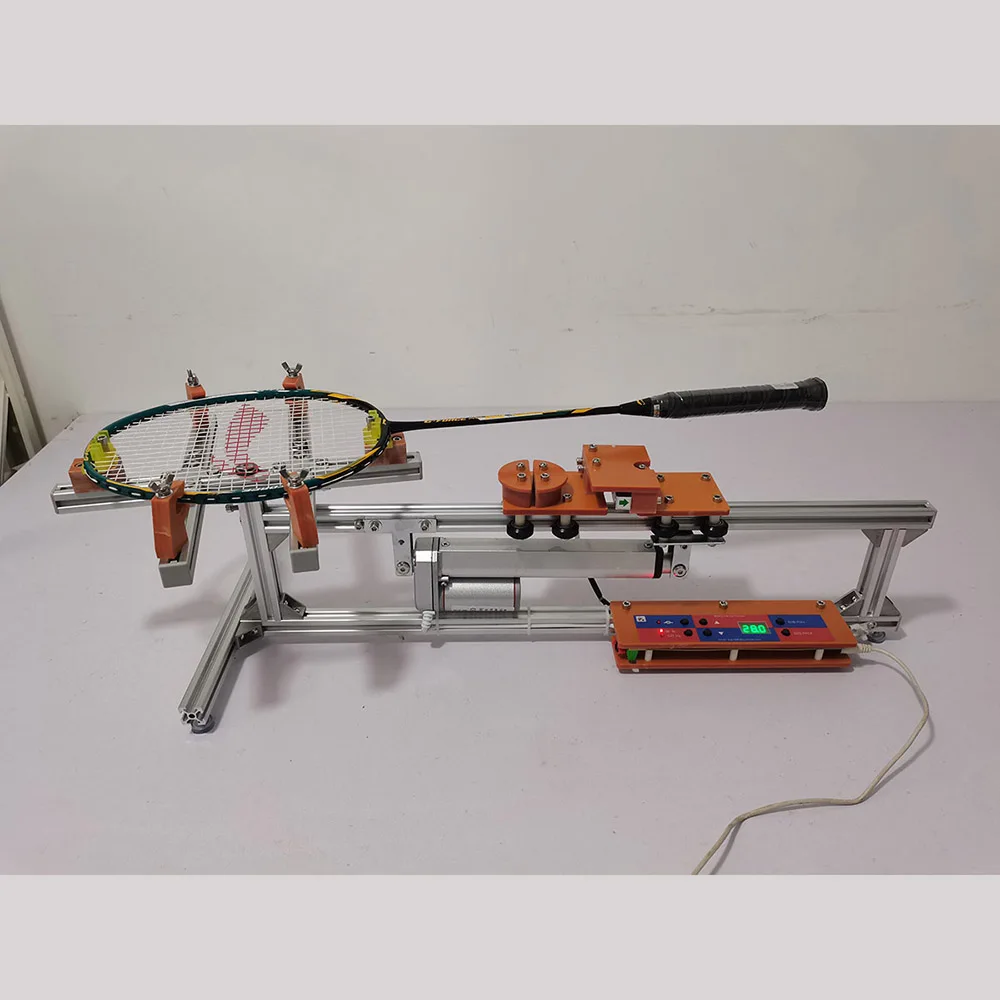 Smart Clamp-Type Electric Badminton Racket Stringing Machine Wire Stretcher DIY Racket Frame Threading Machine + Standard Tool 1