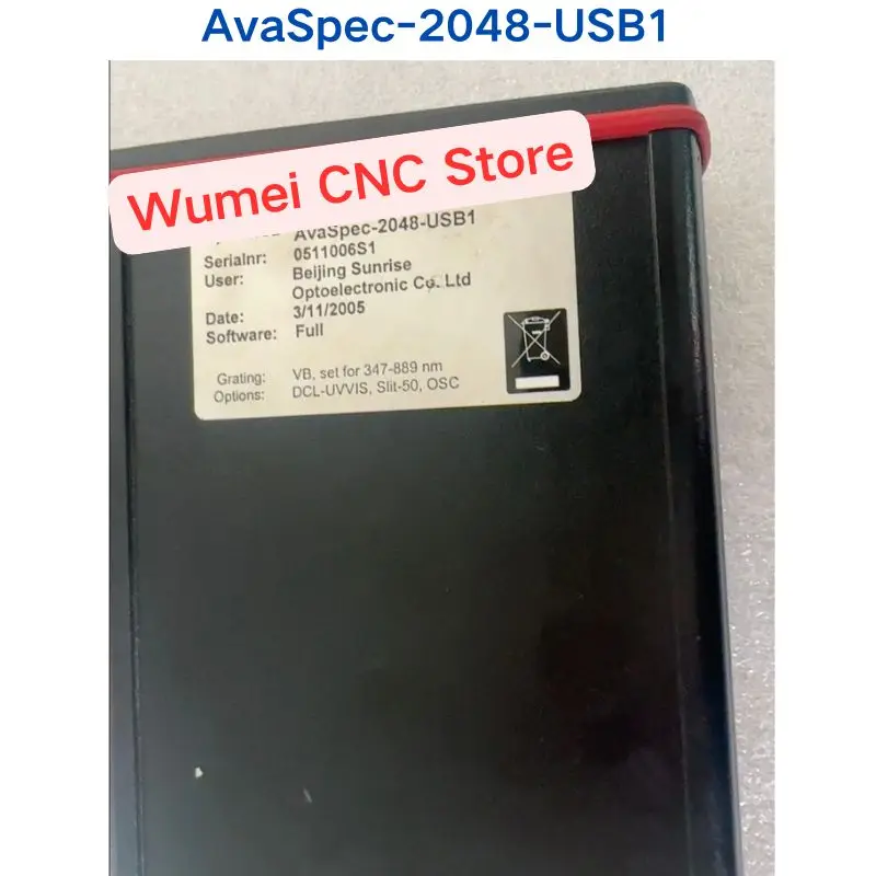 Second-hand test OK spectrometer AvaSpec-2048-USB1 If you need other specifications please consult