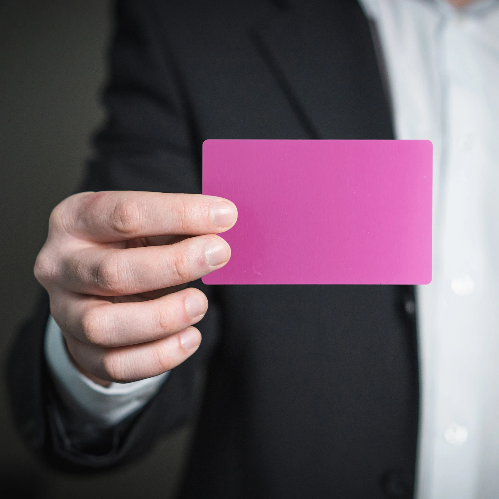 

50 pcs Engraved Business Cards 0.2Mm Thin Colored Anodized Aluminum Diy Name Card For Cnc Machine Rounded Corner