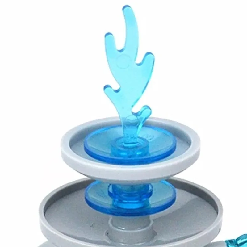 DIY-Set Stadt-Baukasten Brunnen-Modell Park-Platz Wasser-Statue Lernbausteine MOC Weihnachtsspielzeug Kindergeschenk