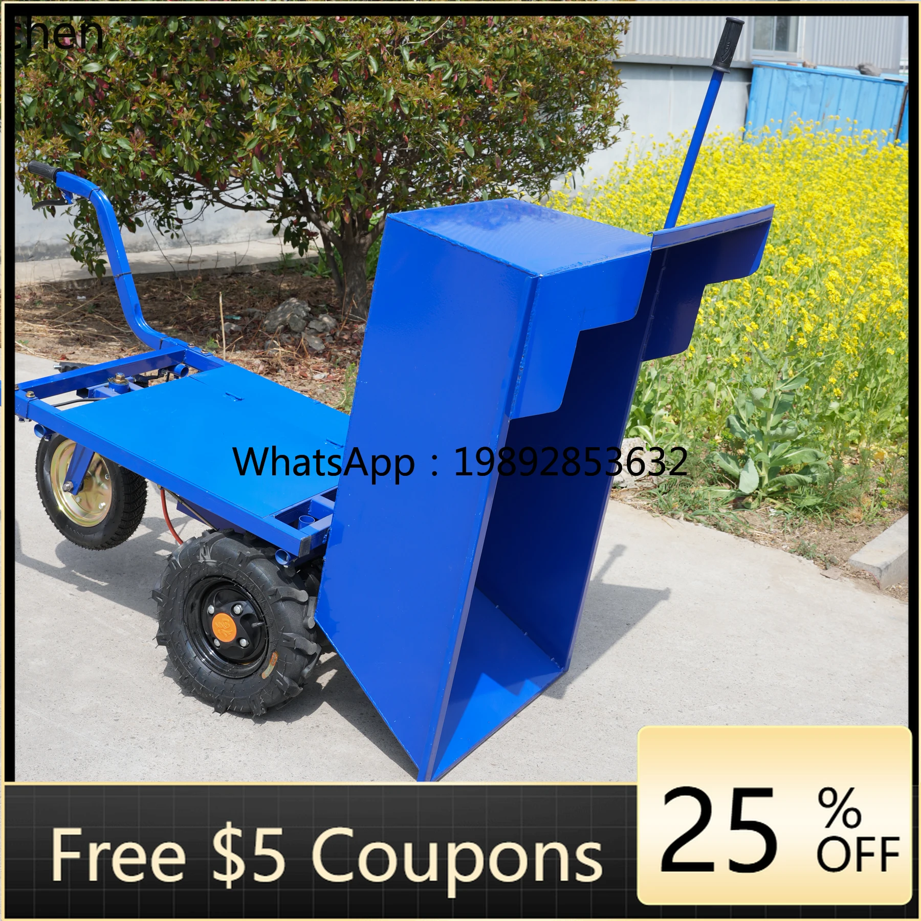 ABB  three-wheeled trolley mountain climbing bus agricultural tricycle high-horsepower dump truck