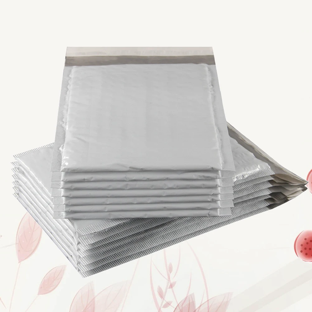 

50 PCS Bubble Envelope Bag Plastic Envelopes with Closure Binder Paper Seal Postage Postal Adhesive