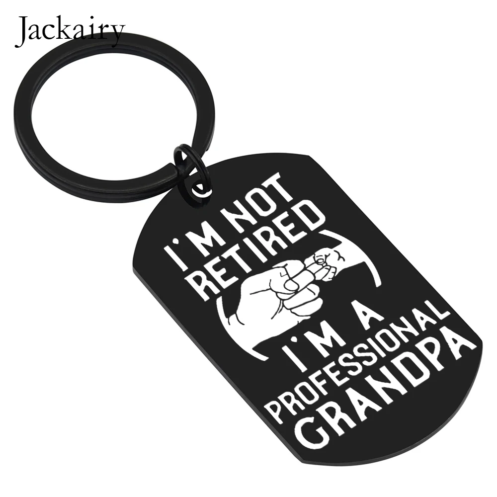 Father's Day Keychain Gifts for Grandpa The Best Dads Get Promoted To Grandpa Keyring Birthday Thanks Giving Day Christmas Gifts