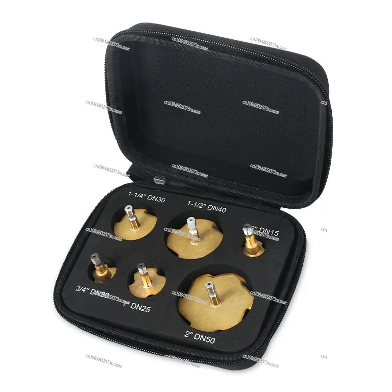 

6-PCS Blade Lift Drill Set PPR Water Pipe Repair Hot Melt Hexagonal Shank Rotary Groove Drill Bit Water Pipe Hole Opening Device