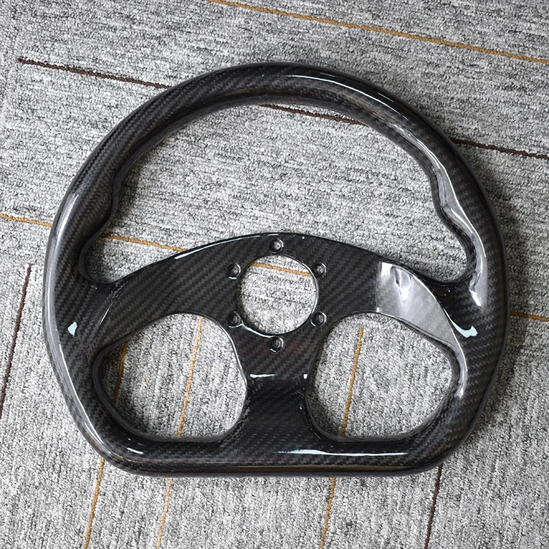 Universal 12.6 Inch Genuine Carbon Fiber Racing Sport Steering Wheel Diameter 320mm