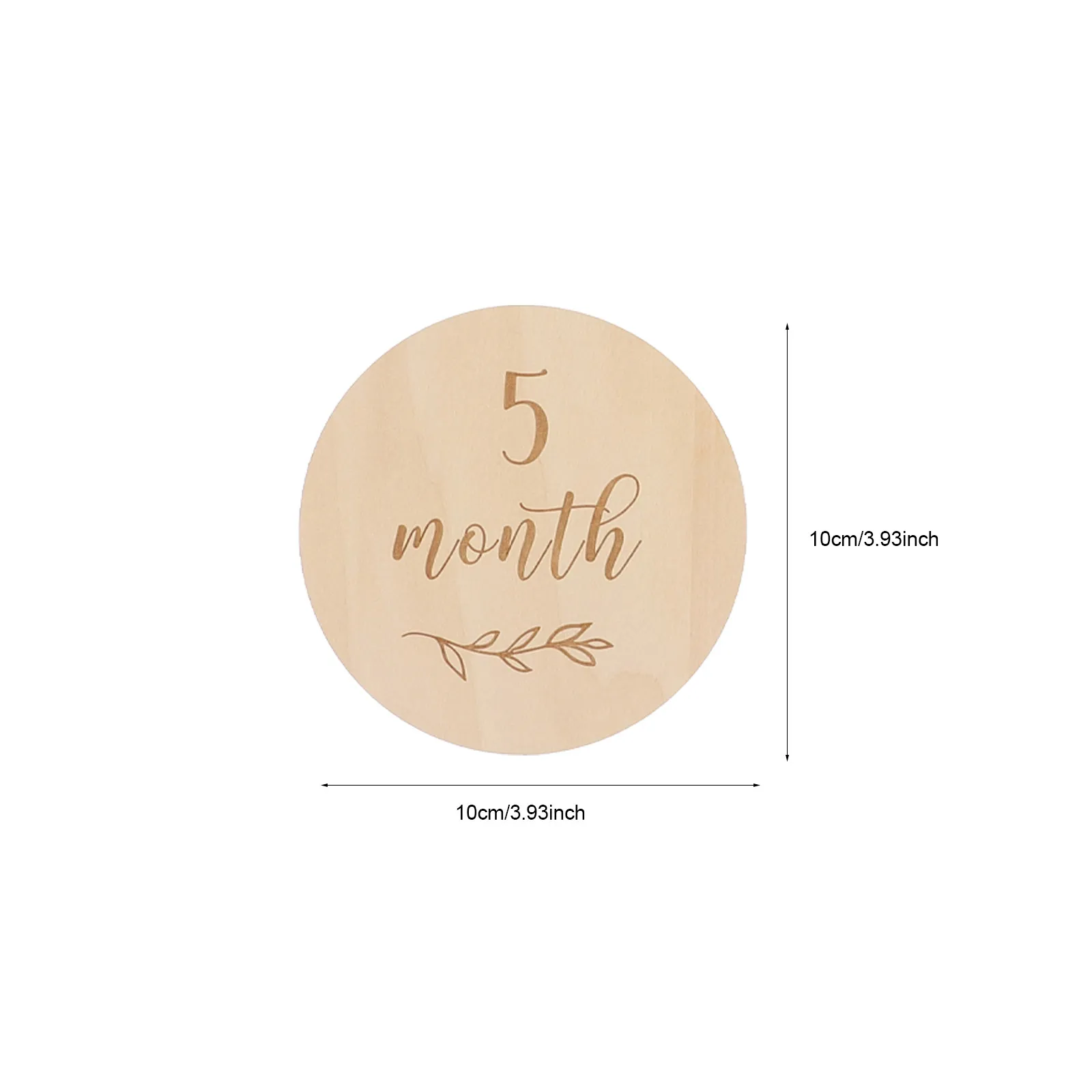 13Pcs Wooden Baby Milestone Cards Newborn Monthly Growth Photo Props for Pregnancy Announcement First Year Memory Book Safe Skin