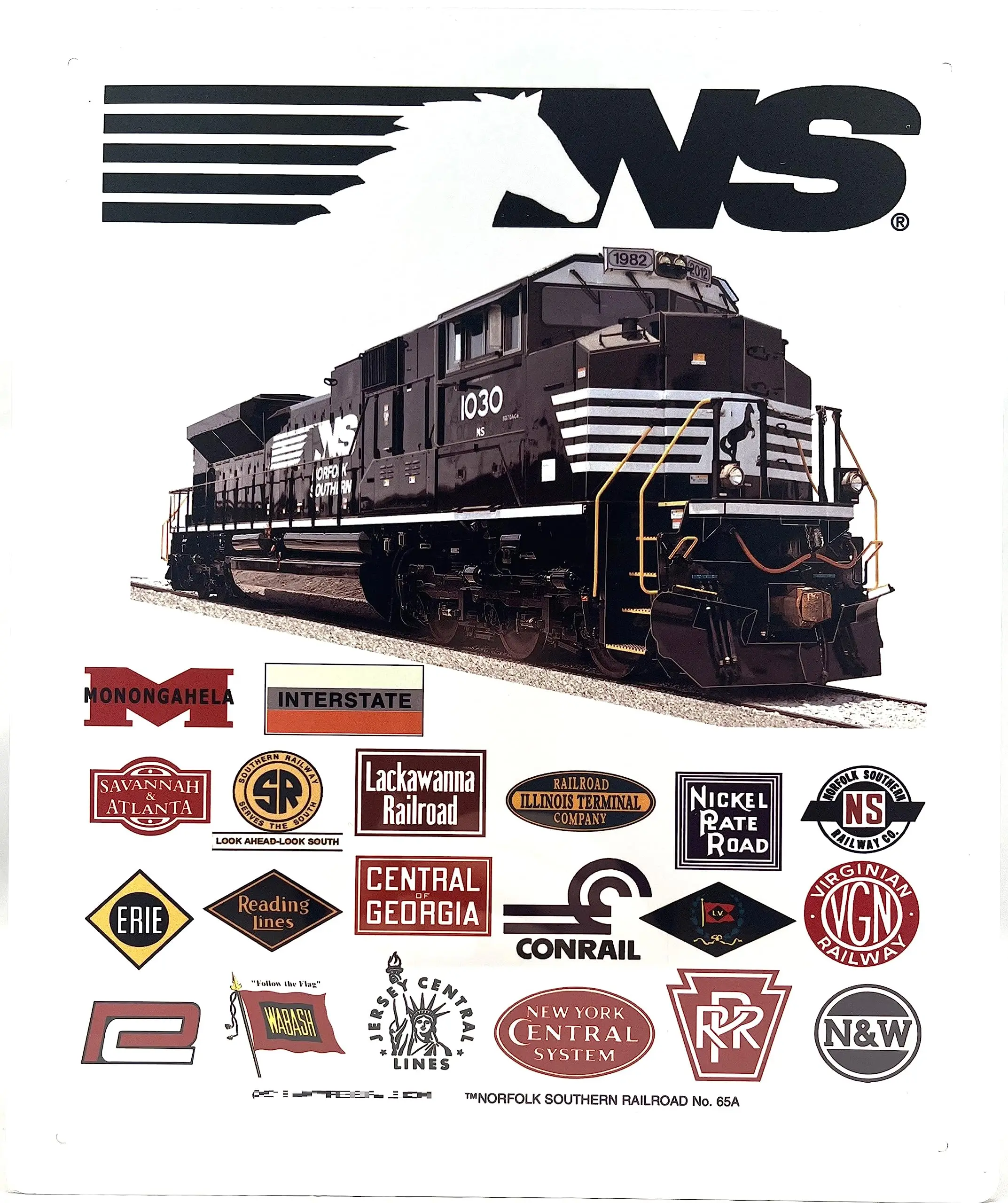 Railroad Tin Sign - Norfolk Southern