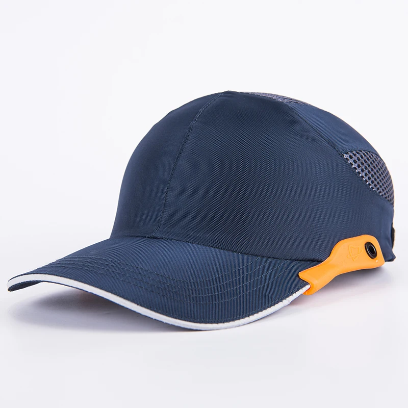 Navy blue Safety Bump Cap Baseball Bump Cap Head Protection Cap with Reflective Strips