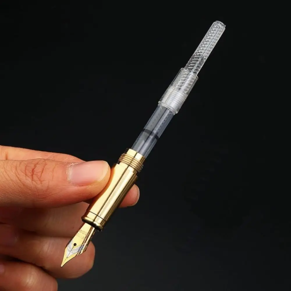 하이 엔드 Busines 나무 만년필 절묘한 부드러운 쓰기 서예 만년필 럭셔리 0.7mm 비즈니스 서명 펜