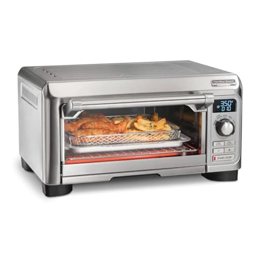 Combo de horno tostador freidora de aire Digital profesional Sure-Crisp con funcionalidad 6 en 1 1500 vatios Pizza de 10 pulgadas/4 rebanadas Capaci