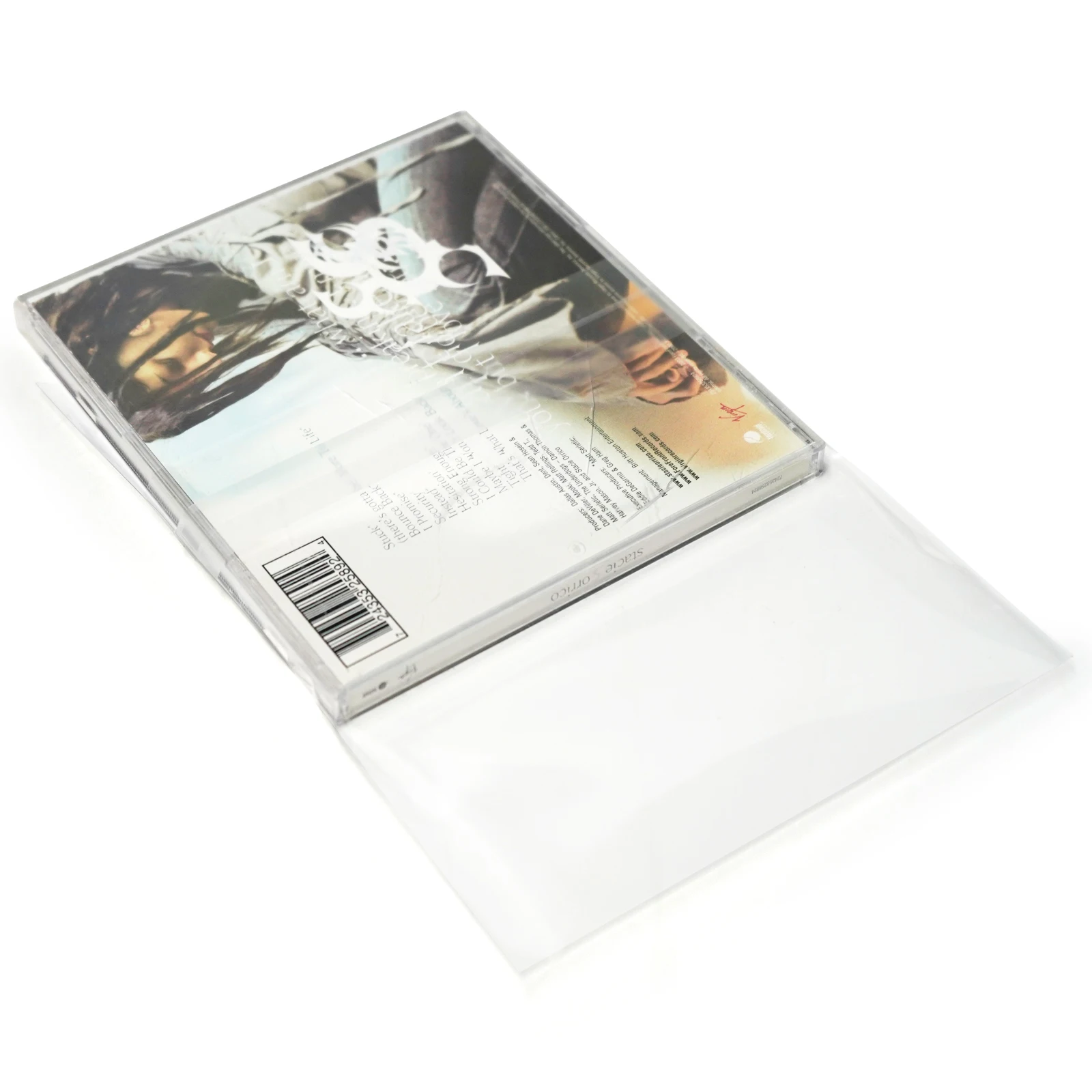 100 أكمام خارجية شفافة قابلة للإغلاق 4 مل CD لمجموعة أقراص مضغوطة مقاس 5 بوصات / 2 أقراص