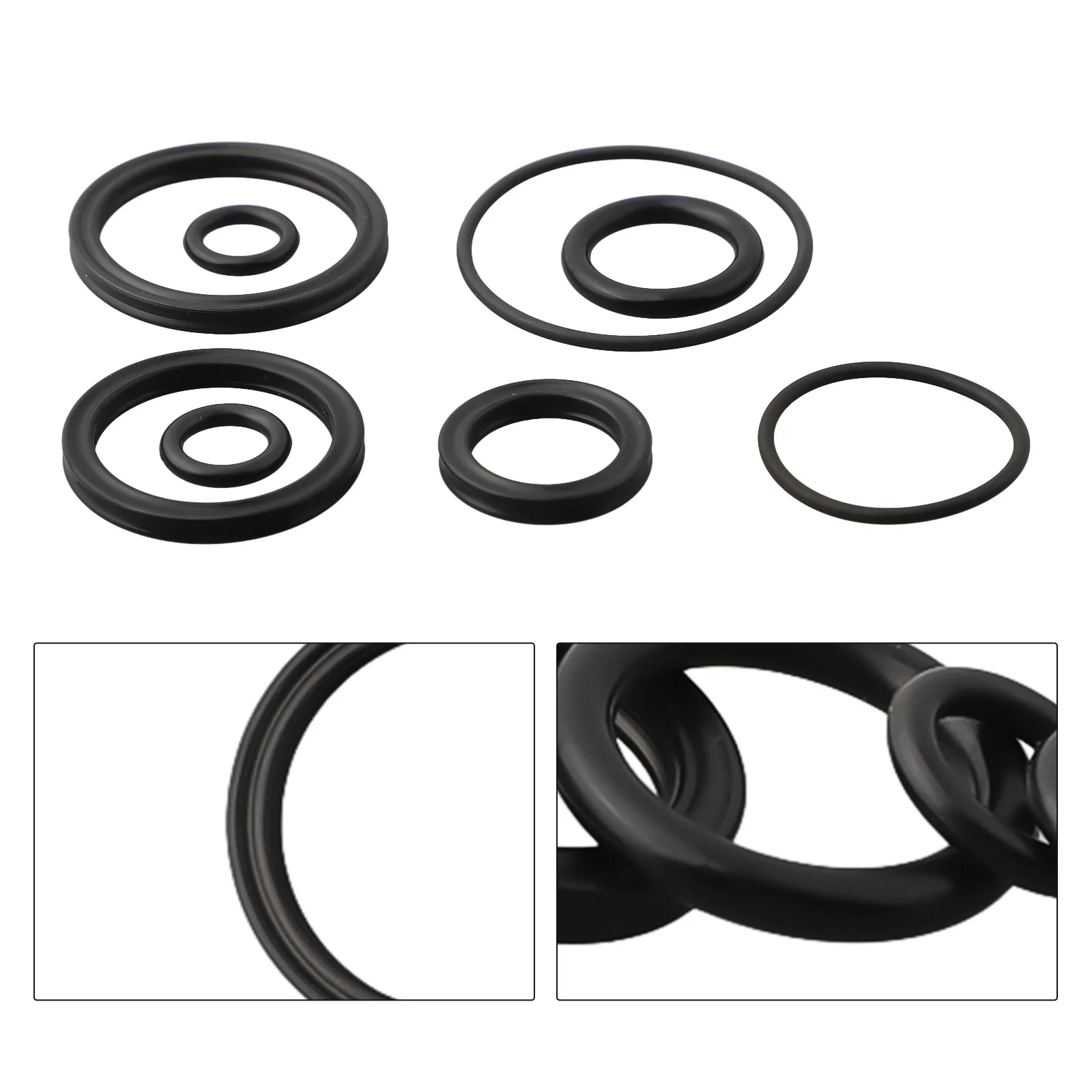 Fox Air Shock Kit Bike O-Ring Seal Kit Shock Absorber Replacement Black Color High Quality Lightweight Rubber Material