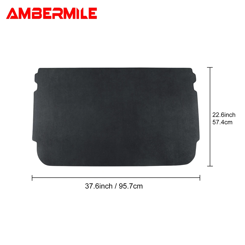 Suede Rear Trunk Pad for Mini Cooper S F65 F66 2024 2025 Accessories Anti-dirty Cargo Liner Mat Cover Decoration Flannel