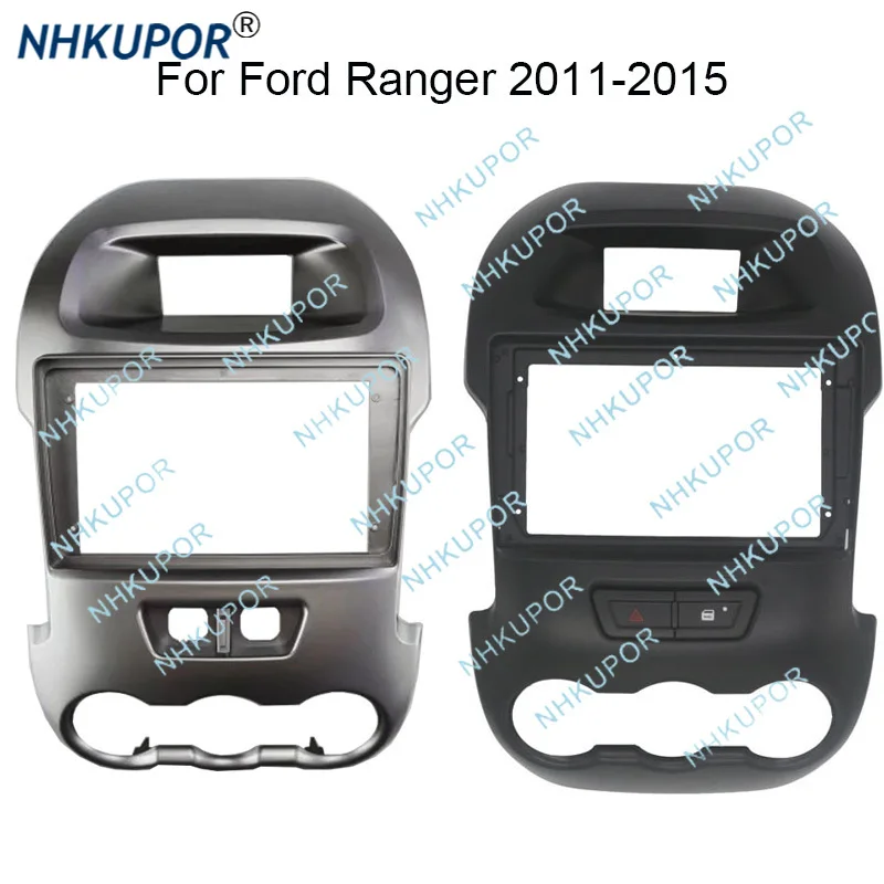 Car Radio Fascia For Ford Ranger 2011 2012 2013 2014 2015 Auto Stereo Audio Player Dash Panel Frame Kit Bezel Faceplate