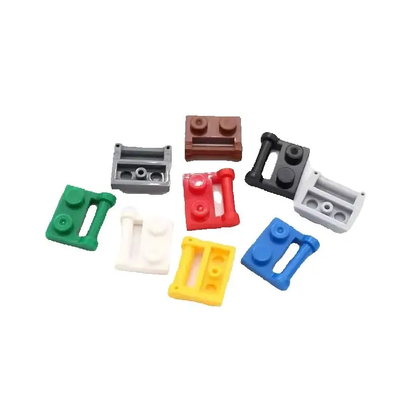 10Pcs 48336 1x2 Hinge with Handle Building Block Moc Color Accessories Compatible with Brick Children Toy Gift Box