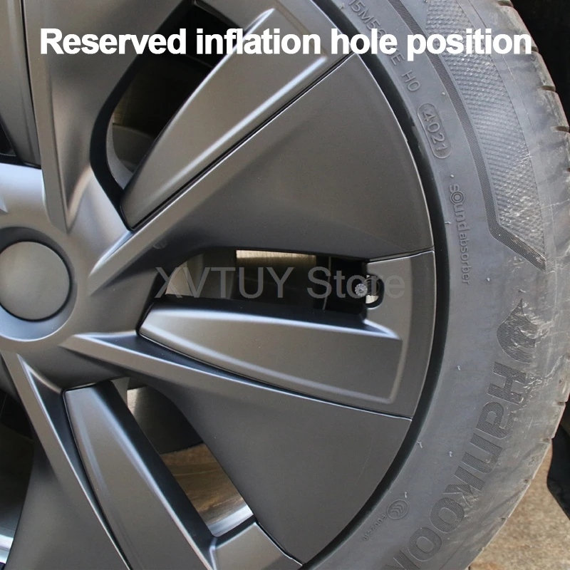 4PCS Hub Cap New Model Y 19 Inch Fully Wrapped Wheel Cap Full Rim protection Cover For Tesla Replacement Automobile Accessories