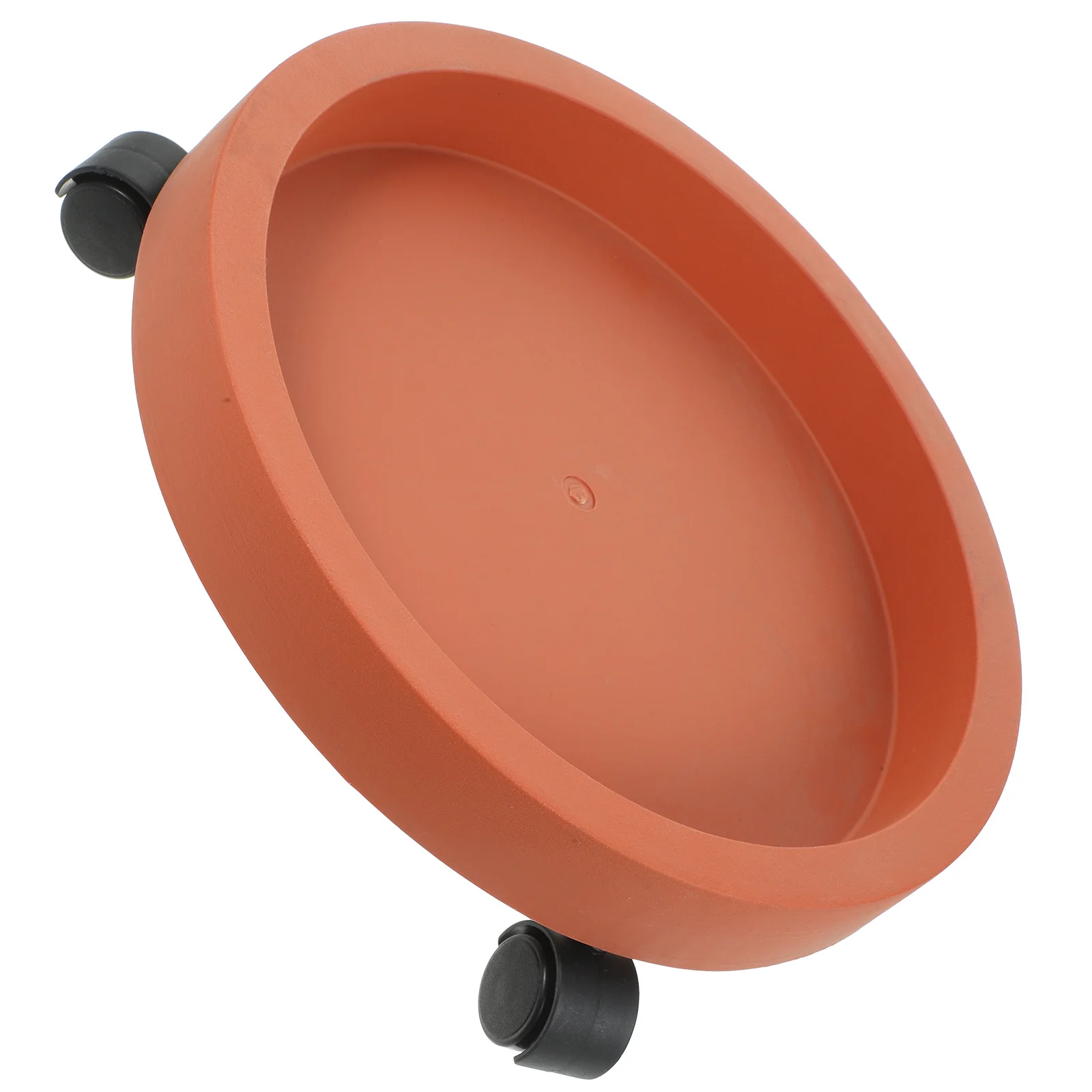 

1Pcs Flowerpot Tray Leakproof Plastic Movable Round Plant Pot Base with Wheels for Floor Protection Garden Use